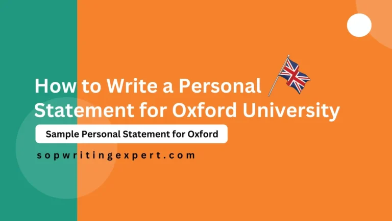 How to Write a Personal Statement for Oxford University | Sample Personal Statement for Oxford