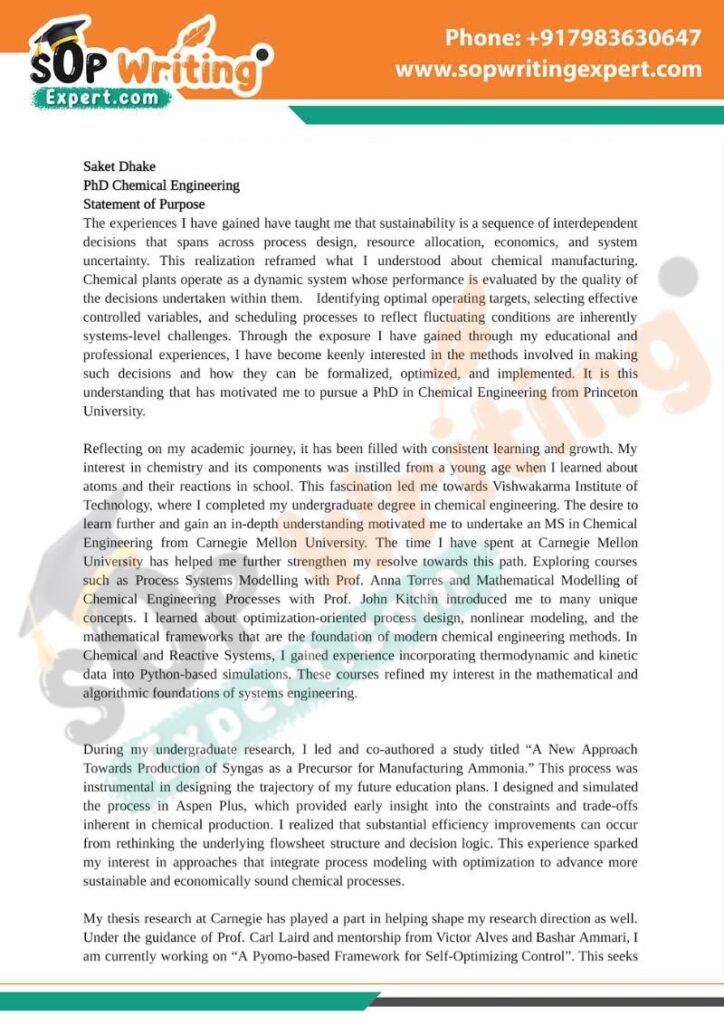 SOP for Chemical Engineering