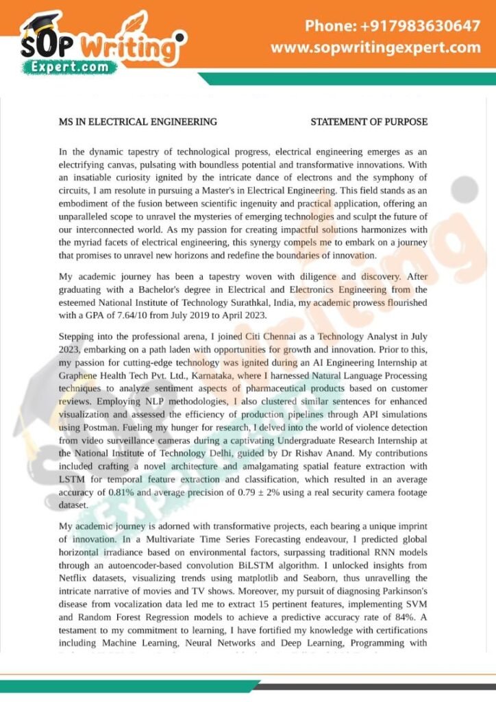 SOP sample for chemical engineering