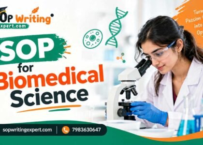Biomedical Science SOP Writing